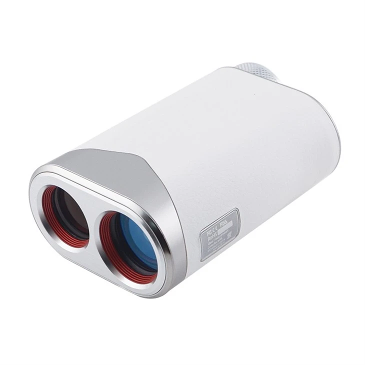 Leather Grip Covered With Metal Eyepeice Golf Rangefinder